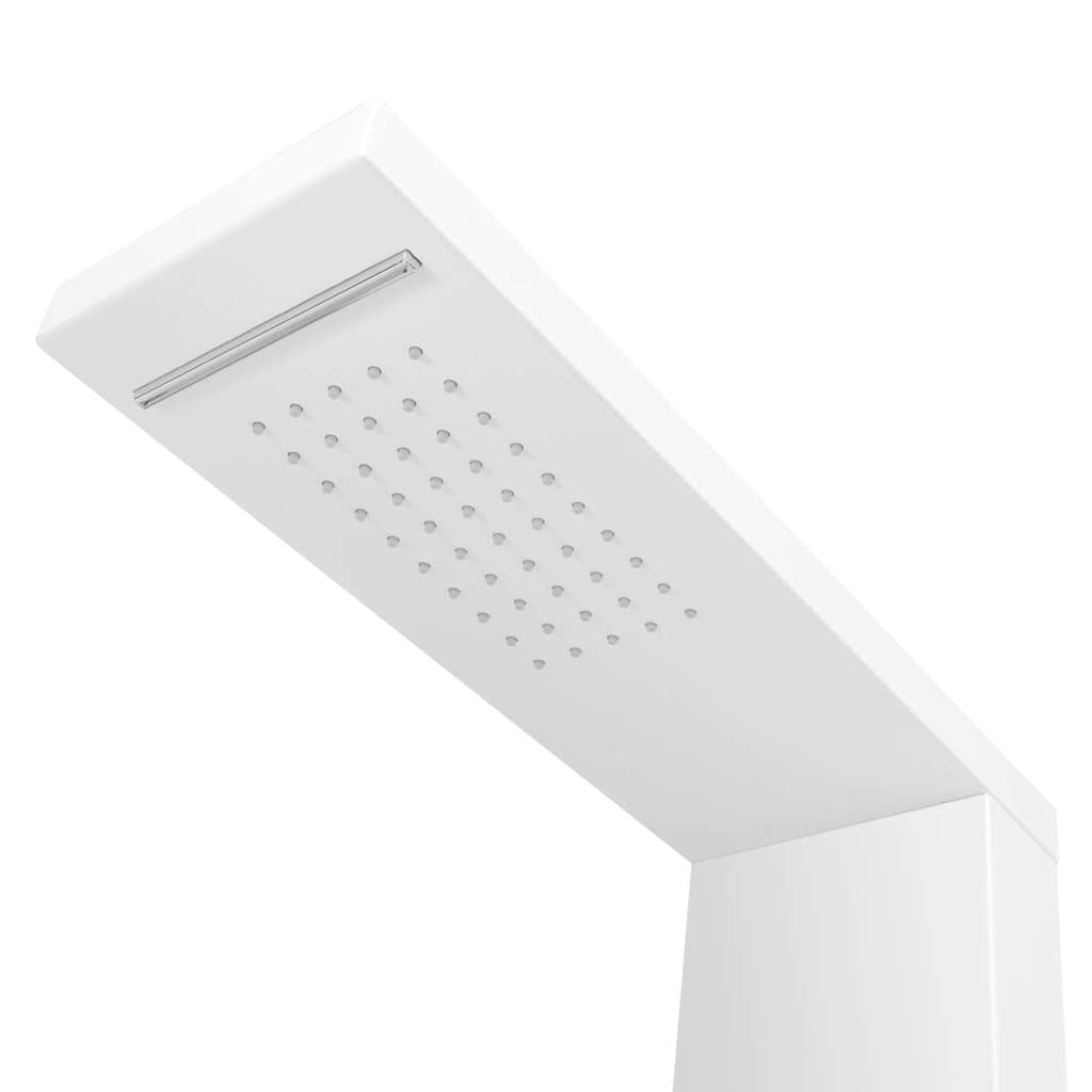 vidaXL Sistem panel de duș din aluminiu, alb mat vidaXL Sistem panel de duș din aluminiu, alb mat