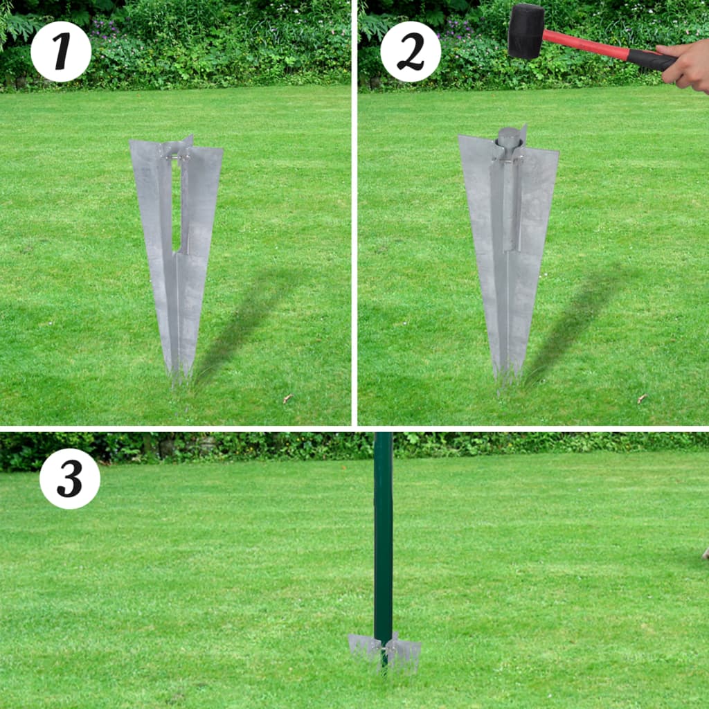 vidaXL Euro gard, verde, 25 x 0,8 m, oțel vidaXL Euro gard, verde, 25 x 0,8 m, oțel