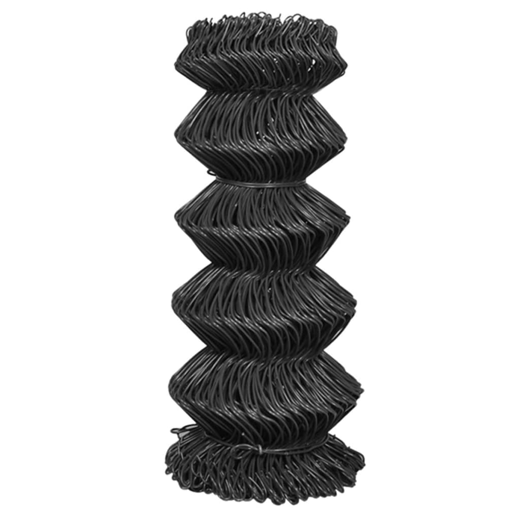 vidaXL Gard plasă de sârmă, gri, 25 x 0,8 m, oțel vidaXL Gard plasă de sârmă, gri, 25 x 0,8 m, oțel