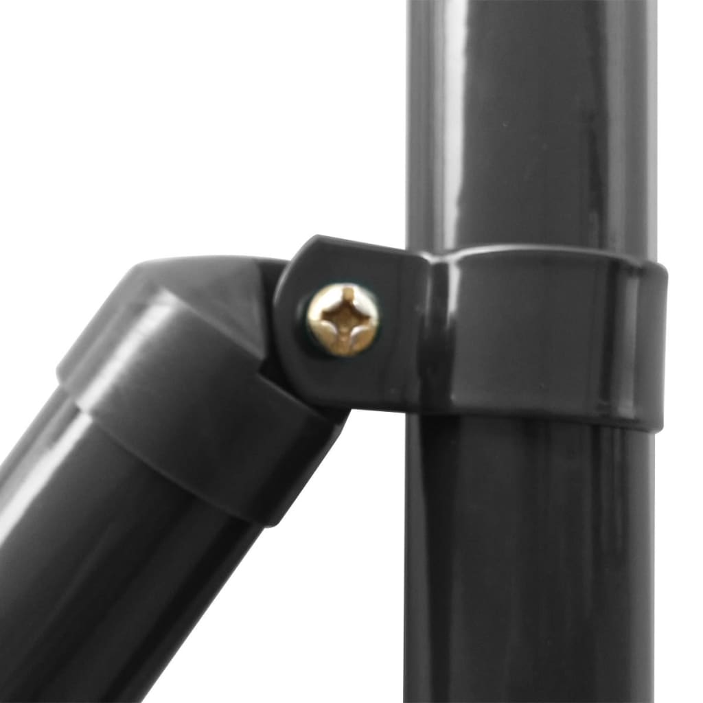 vidaXL Gard plasă de sârmă cu țăruși, gri, 0,8 x 25 m vidaXL Gard plasă de sârmă cu țăruși, gri, 0,8 x 25 m
