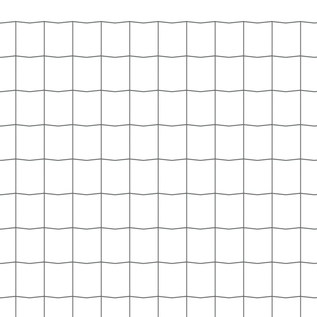 vidaXL Euro gard, gri, 25 x 1,2 m, oțel