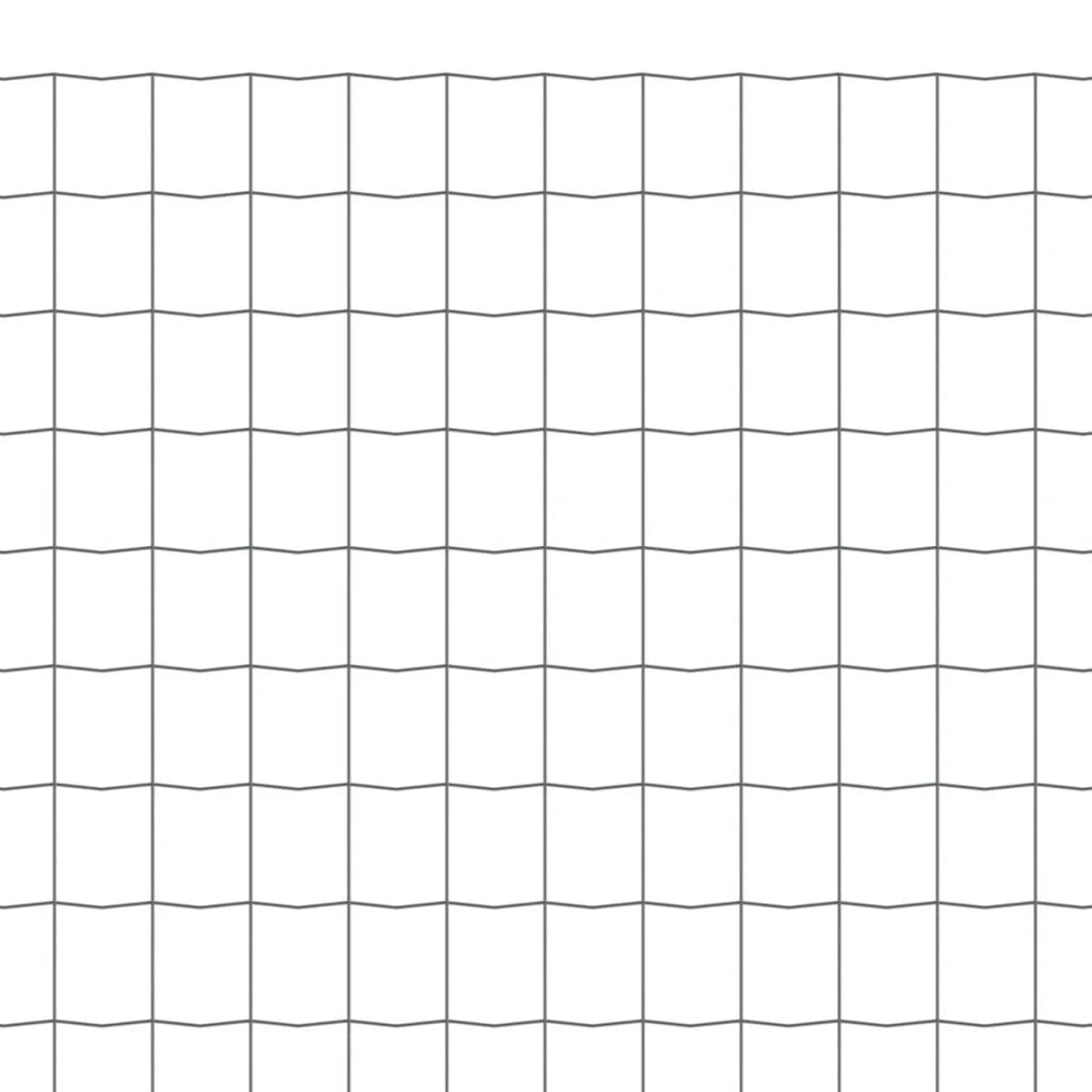 vidaXL Euro gard, gri, 10 x 1,2 m, oțel