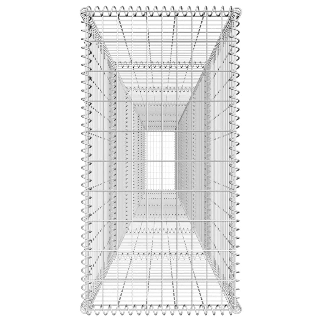 vidaXL Perete gabion cu capac, 600 x 50 x 100 cm, oțel galvanizat vidaXL Perete gabion cu capac, 600 x 50 x 100 cm, oțel galvanizat