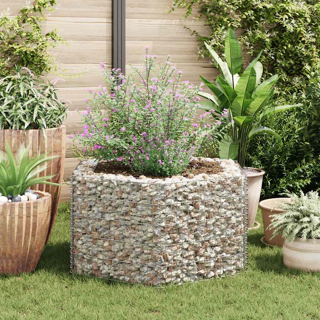 vidaXL Strat înălțat gabion hexagonal, 100 x 90 x 50 cm