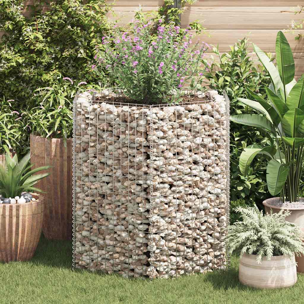 vidaXL Strat înălțat gabion hexagonal, 100 x 90 x 100 cm