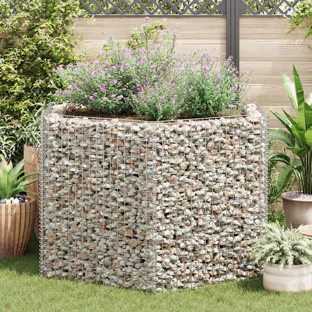vidaXL Strat înălțat gabion hexagonal, 160 x 140 x 100 cm