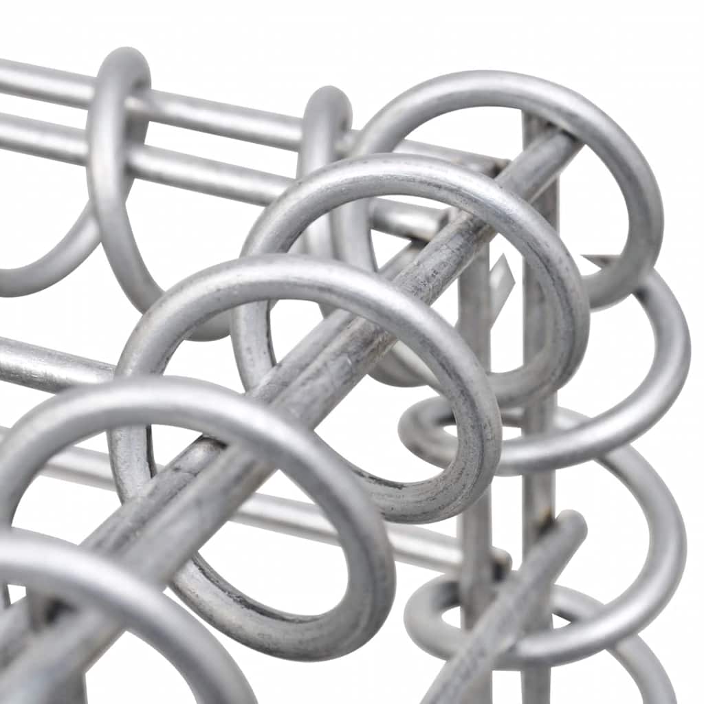 vidaXL Strat înălțat gabion hexagonal, 200 x 173 x 40 cm