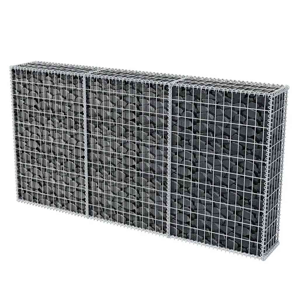 vidaXL Coș gabion, 200 x 30 x 100 cm, oțel galvanizat