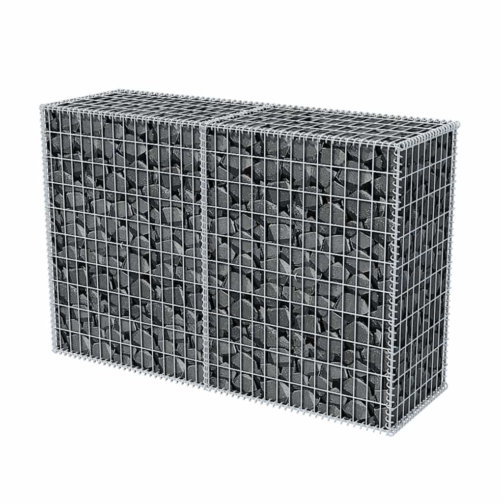 vidaXL Coș gabion, 150 x 50 x 100 cm, oțel galvanizat