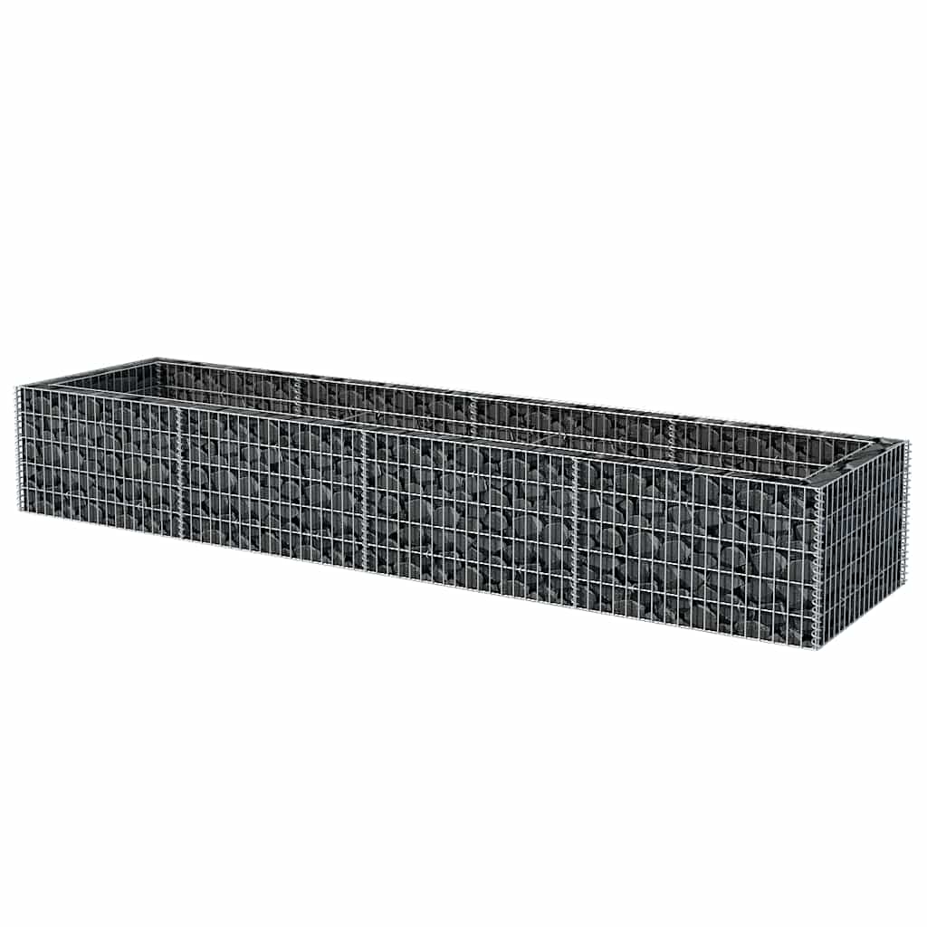 vidaXL Strat înălțat gabion, 360 x 90 x 50 cm, oțel