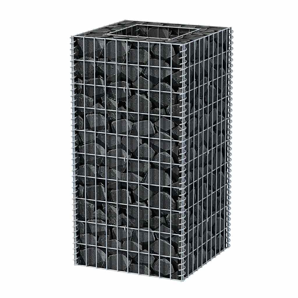 vidaXL Strat înălțat gabion, 50 x 50 x 100 cm, oțel