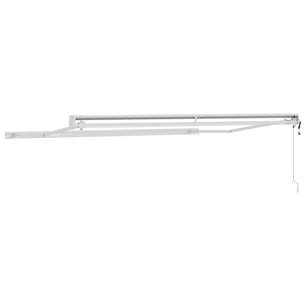 vidaXL Copertină Alb 3,5 x 2,5 m Metal