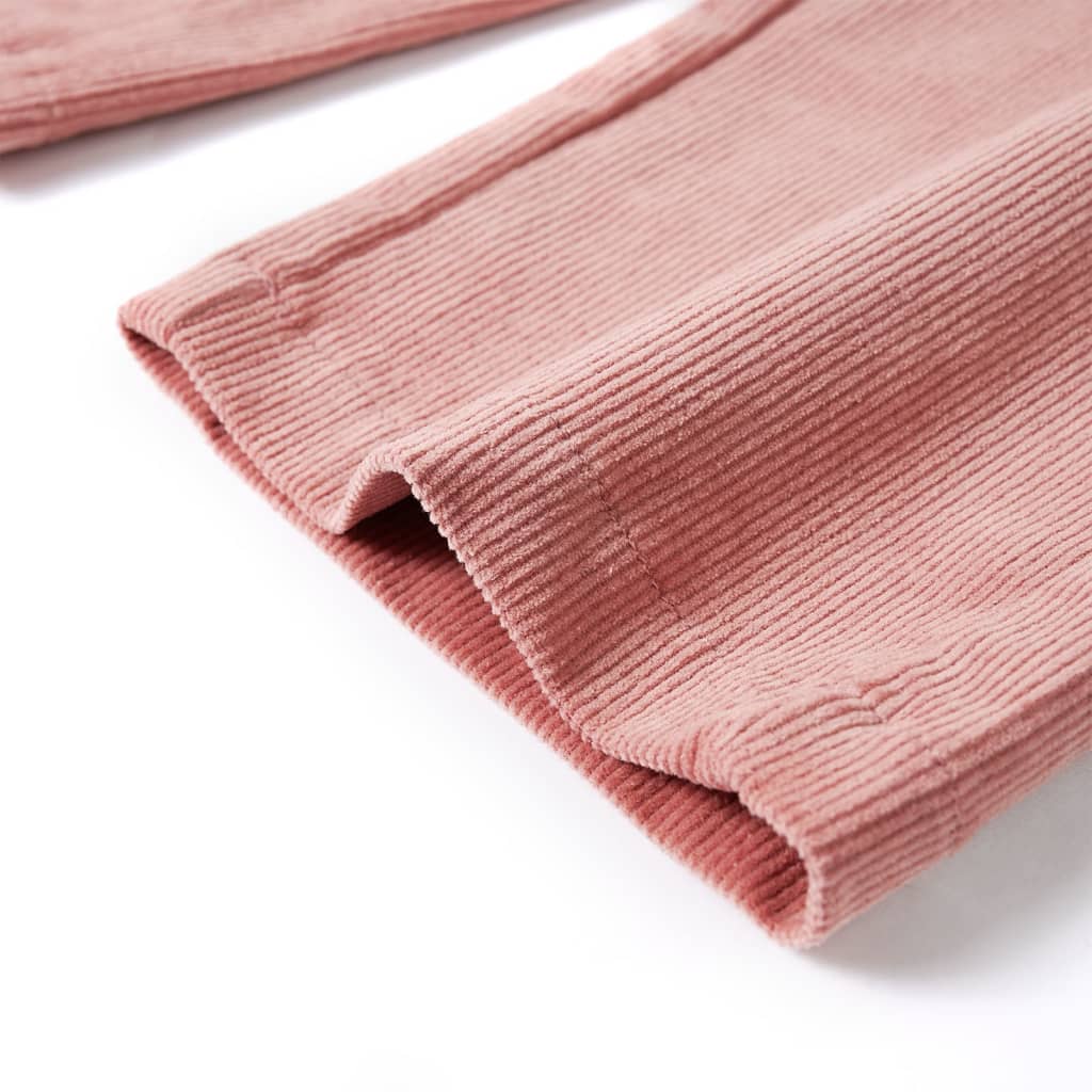 Pantaloni pentru copii din velur, roz antichizat, 92 Pantaloni pentru copii din velur, roz antichizat, 92