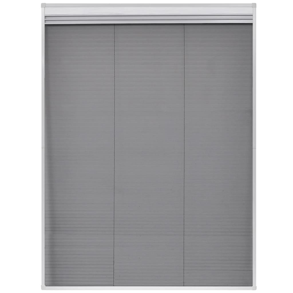 vidaXL Paravan insecte plisat de fereastră aluminiu 60x80cm cu umbrar