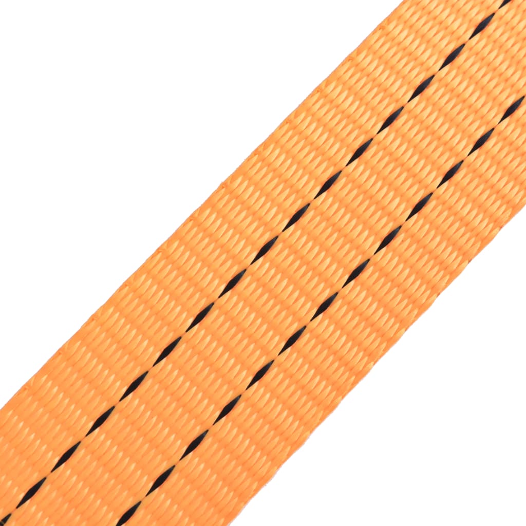 vidaXL Chingi fixare cu clichet, 10 buc, 1 tonă, 6mx38 mm, portocaliu vidaXL Chingi fixare cu clichet, 10 buc, 1 tonă, 6mx38 mm, portocaliu