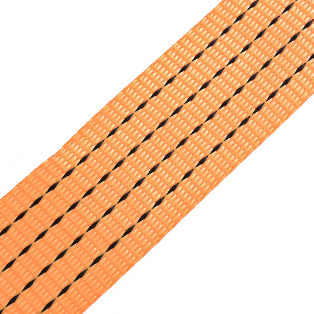 vidaXL Chingi fixare cu clichet, 10 buc, 2 tone, 8m x 50mm, portocaliu vidaXL Chingi fixare cu clichet, 10 buc, 2 tone, 8m x 50mm, portocaliu