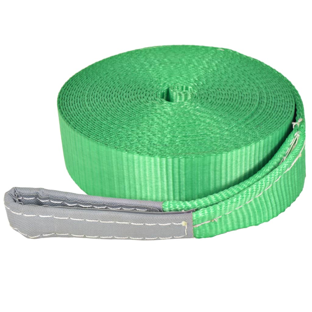 vidaXL Coardă echilibru, 15 m x 50 mm, 150 kg, verde