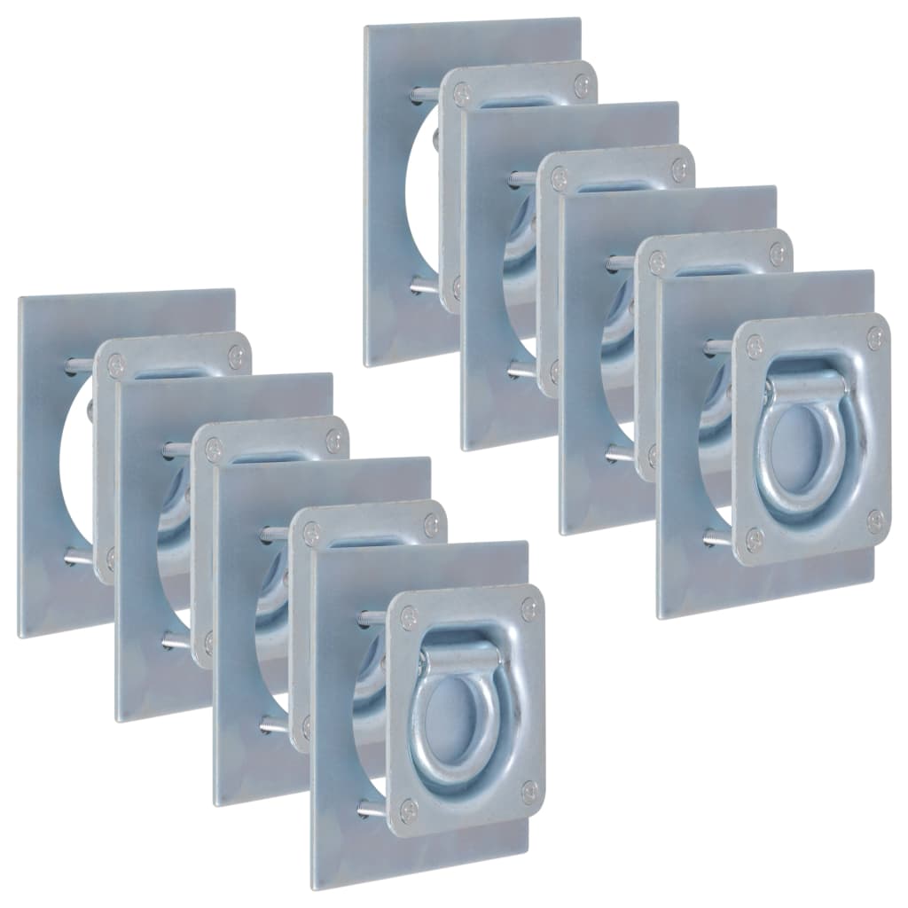vidaXL Inele ancorare pentru remorcă 8 buc, oțel galvanizat, 2000 kg vidaXL Inele ancorare pentru remorcă 8 buc, oțel galvanizat, 2000 kg