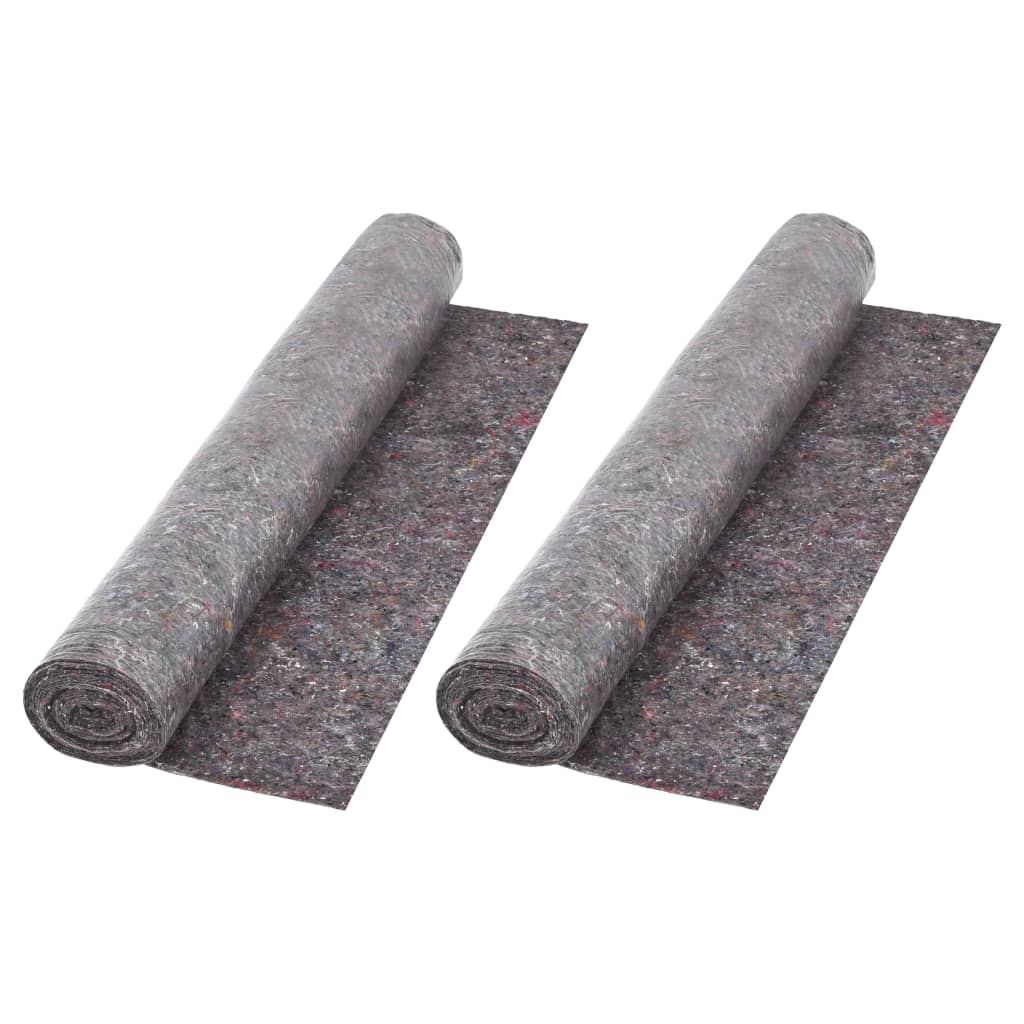 vidaXL Protecție antiderapantă podea zugravi 2 buc, 50m, 180g/m², gri vidaXL Protecție antiderapantă podea zugravi 2 buc, 50m, 180g/m², gri