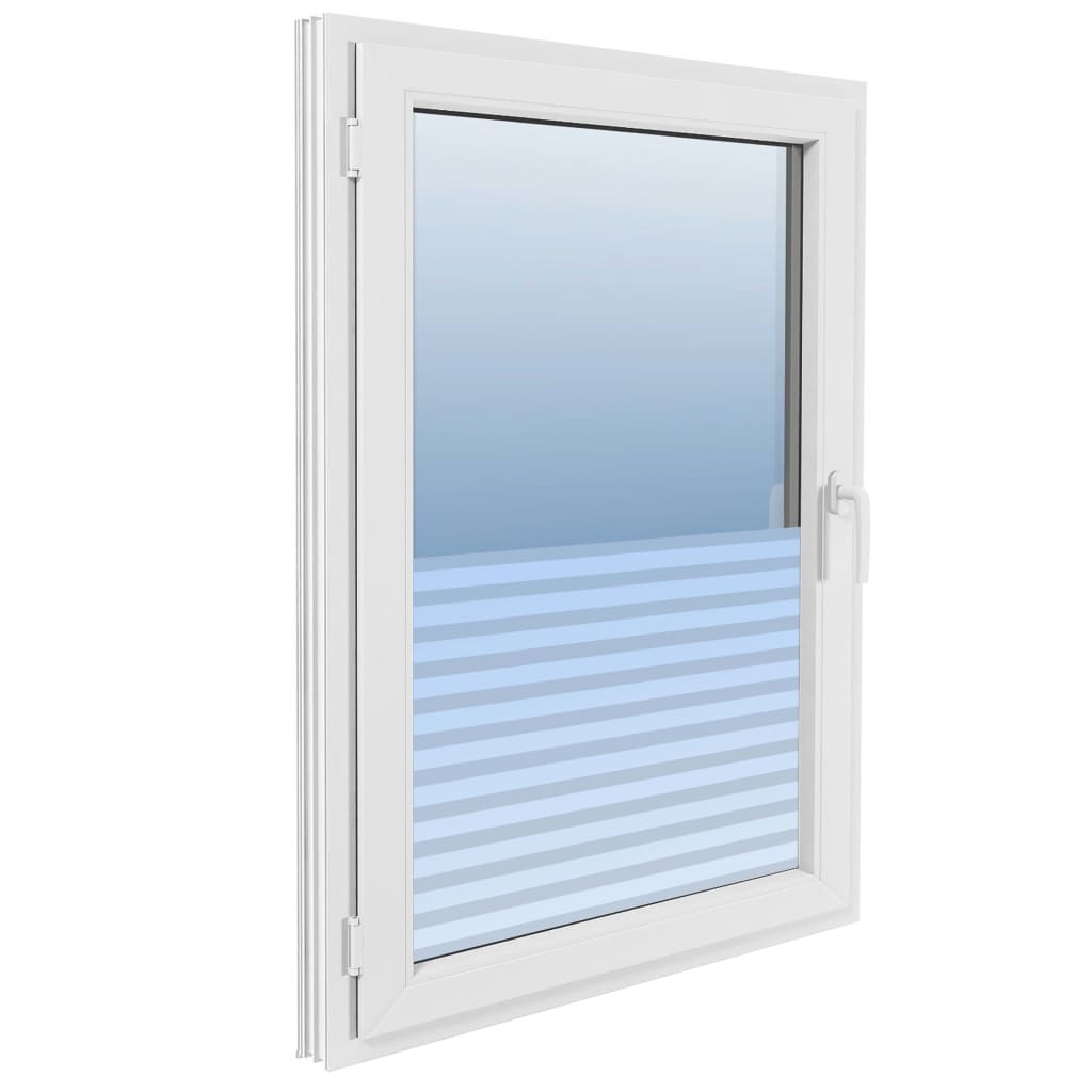 vidaXL Folie fereastră, design sablat cu dungi, 0,9 x 20 m, PVC vidaXL Folie fereastră, design sablat cu dungi, 0,9 x 20 m, PVC