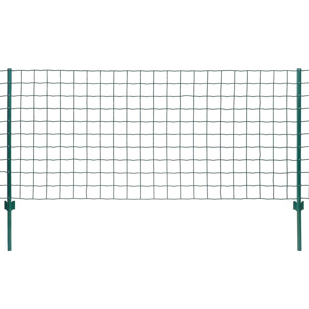 vidaXL Gard Euro, verde, 20 x 1,5 m, oțel vidaXL Gard Euro, verde, 20 x 1,5 m, oțel