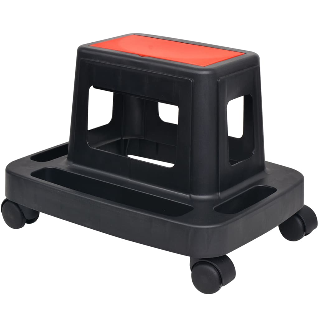 vidaXL Scaun de atelier mobil cu depozitare, 150 kg vidaXL Scaun de atelier mobil cu depozitare, 150 kg