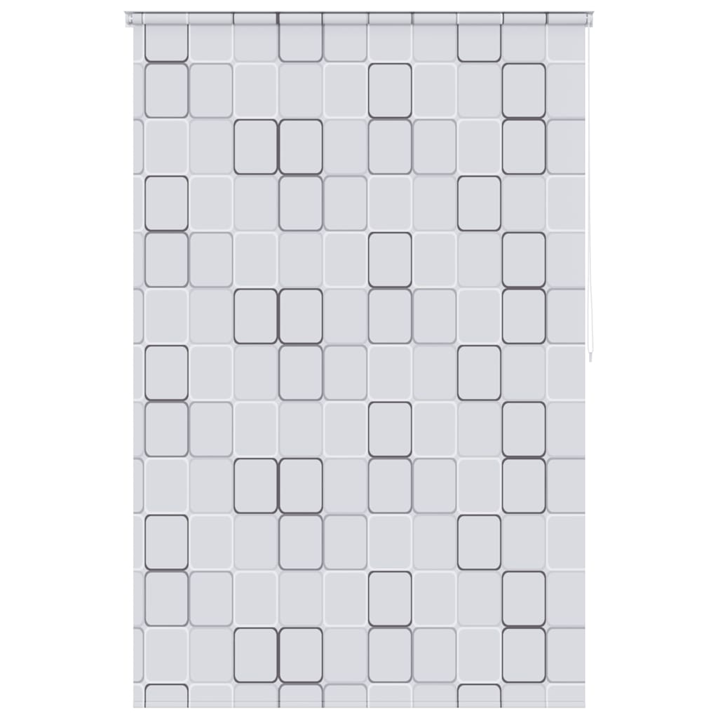 vidaXL Roletă perdea de duș 160x240 cm Model pătrate vidaXL Roletă perdea de duș 160x240 cm Model pătrate