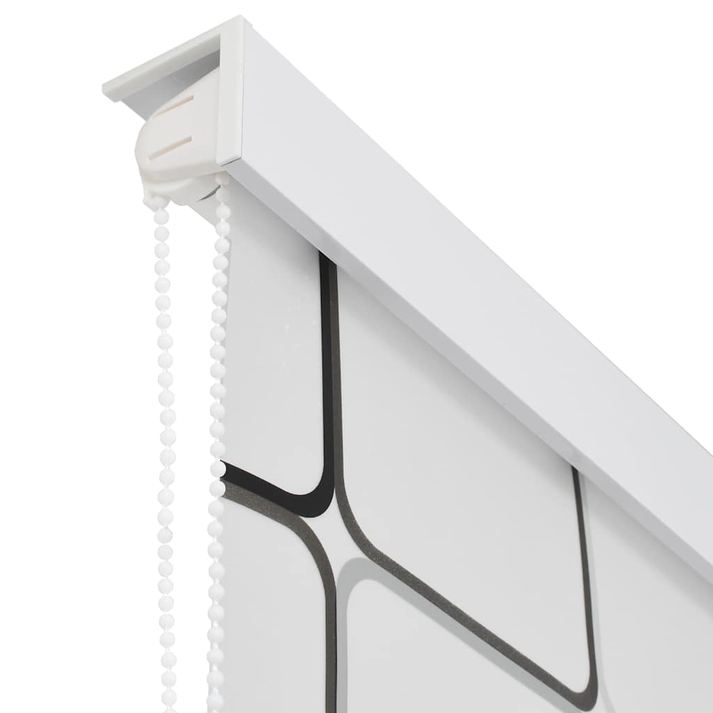 vidaXL Roletă perdea de duș 160x240 cm Model pătrate vidaXL Roletă perdea de duș 160x240 cm Model pătrate