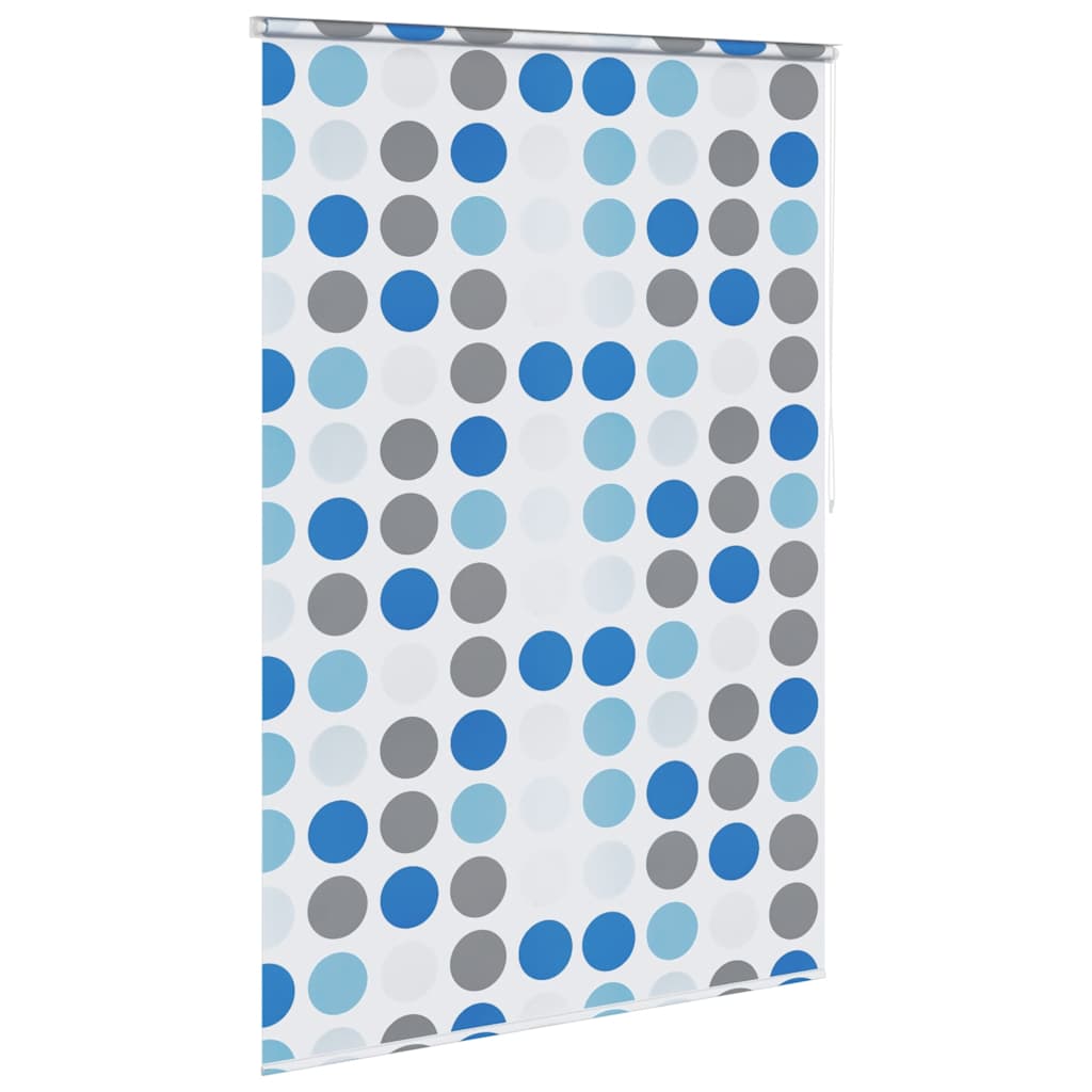 vidaXL Roletă perdea de duș 140x240 cm Model cercuri vidaXL Roletă perdea de duș 140x240 cm Model cercuri