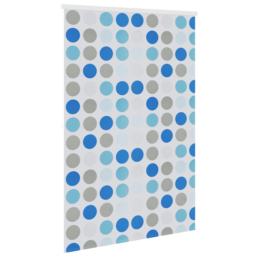 vidaXL Roletă perdea de duș 140x240 cm Model cercuri vidaXL Roletă perdea de duș 140x240 cm Model cercuri