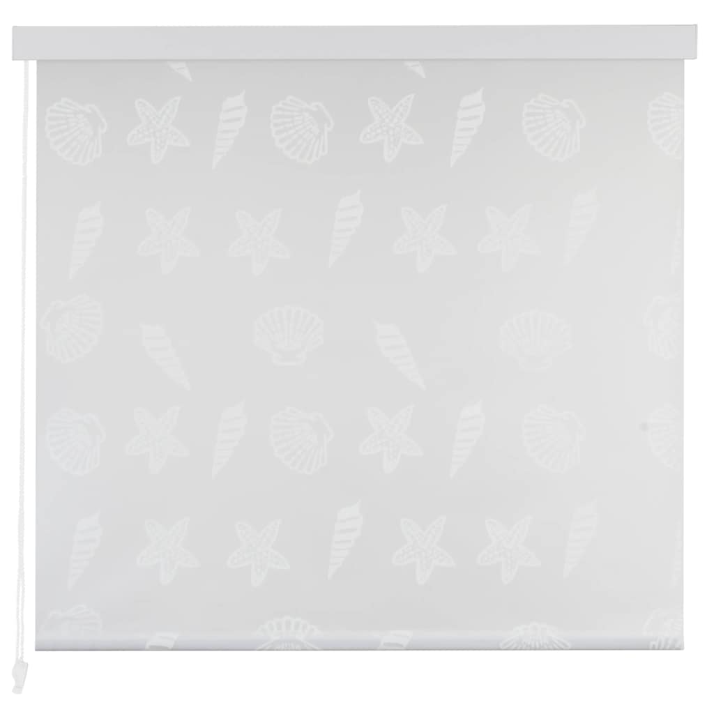 vidaXL Roletă perdea de duș 80x240 cm Model stea de mare vidaXL Roletă perdea de duș 80x240 cm Model stea de mare