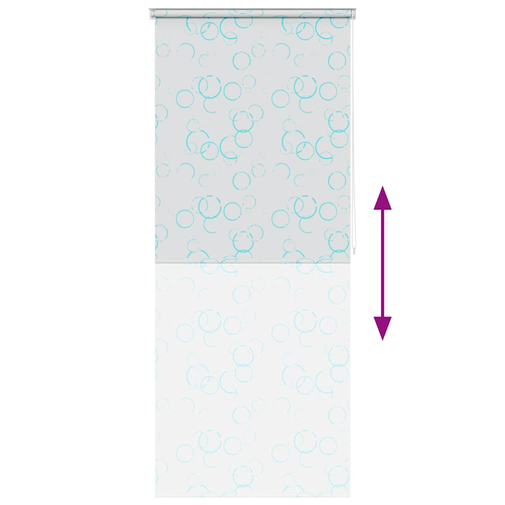 vidaXL Roletă perdea de duș 100x240 cm Model bule vidaXL Roletă perdea de duș 100x240 cm Model bule
