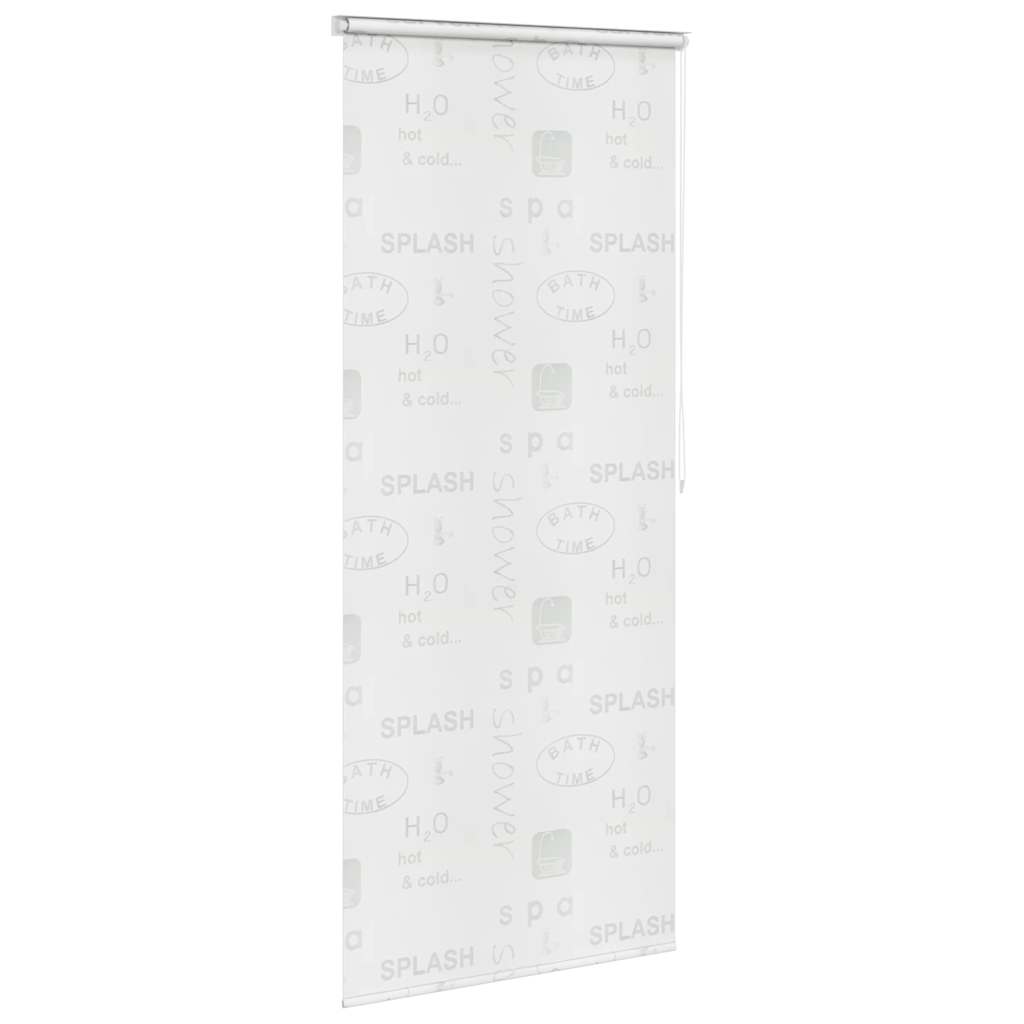 vidaXL Roletă perdea de duș 80x240 cm Imprimeu Splash vidaXL Roletă perdea de duș 80x240 cm Imprimeu Splash