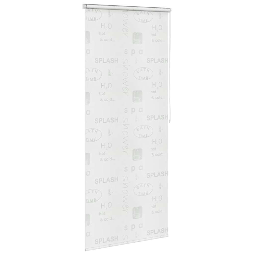 vidaXL Roletă perdea de duș 100x240 cm Imprimeu Splash vidaXL Roletă perdea de duș 100x240 cm Imprimeu Splash