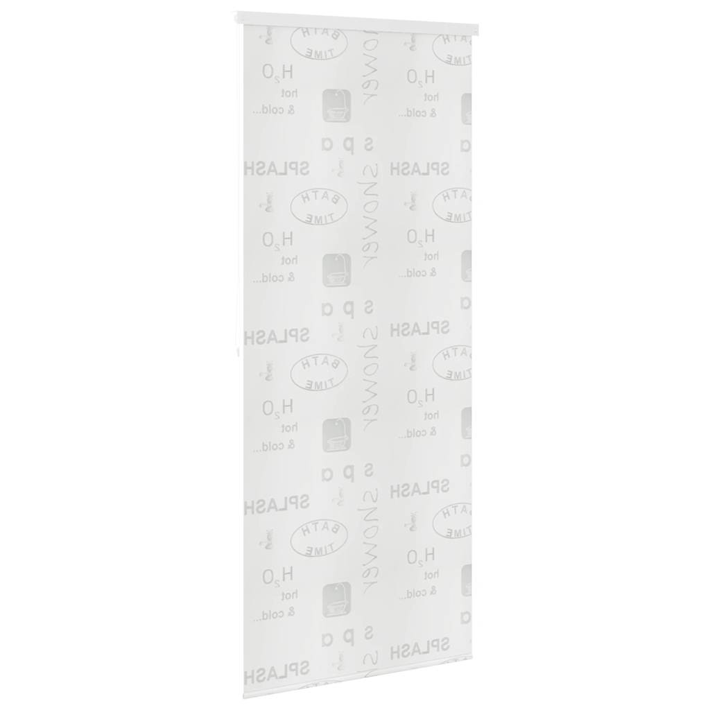 vidaXL Roletă perdea de duș 100x240 cm Imprimeu Splash vidaXL Roletă perdea de duș 100x240 cm Imprimeu Splash