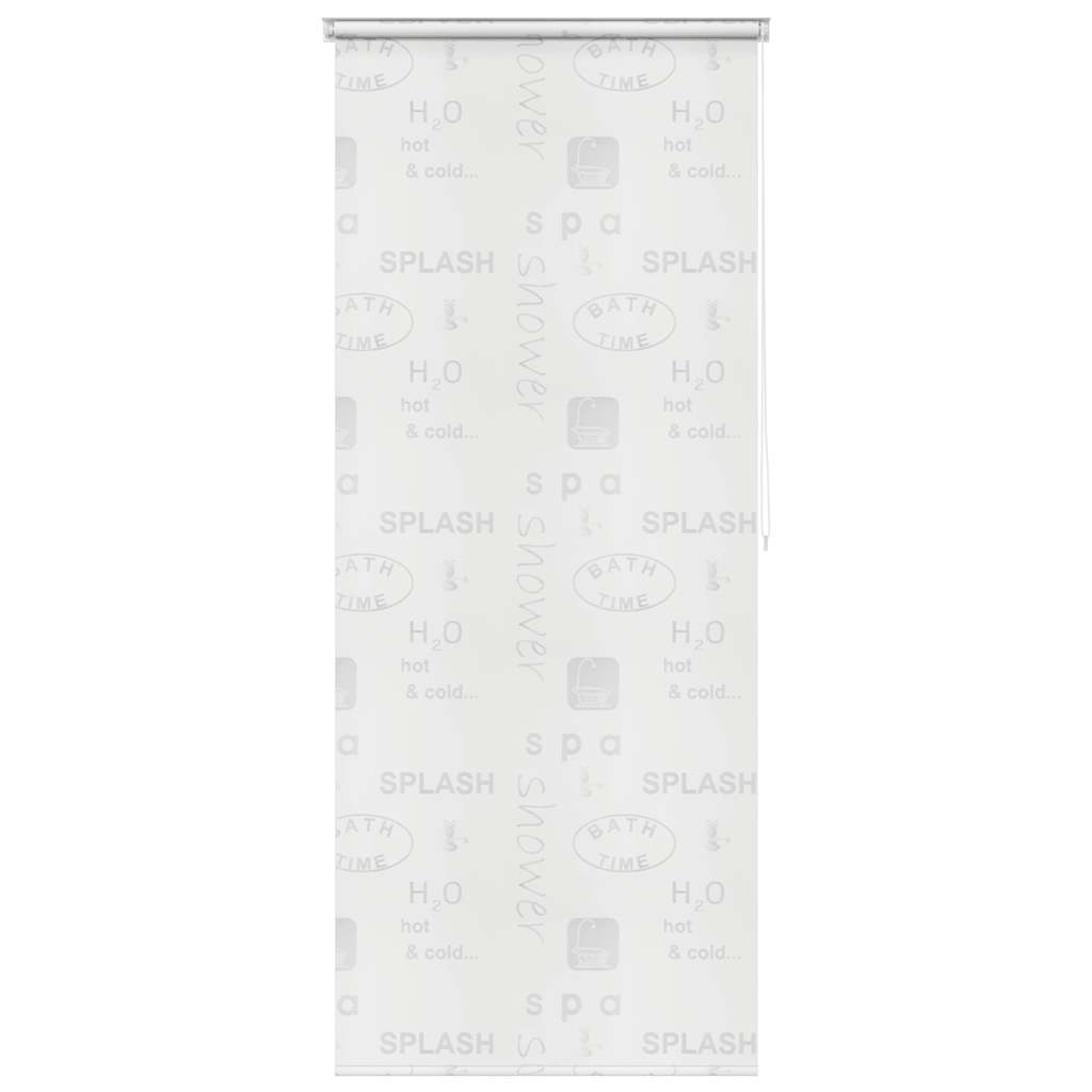 vidaXL Roletă perdea de duș 120x240 cm Imprimeu Splash vidaXL Roletă perdea de duș 120x240 cm Imprimeu Splash