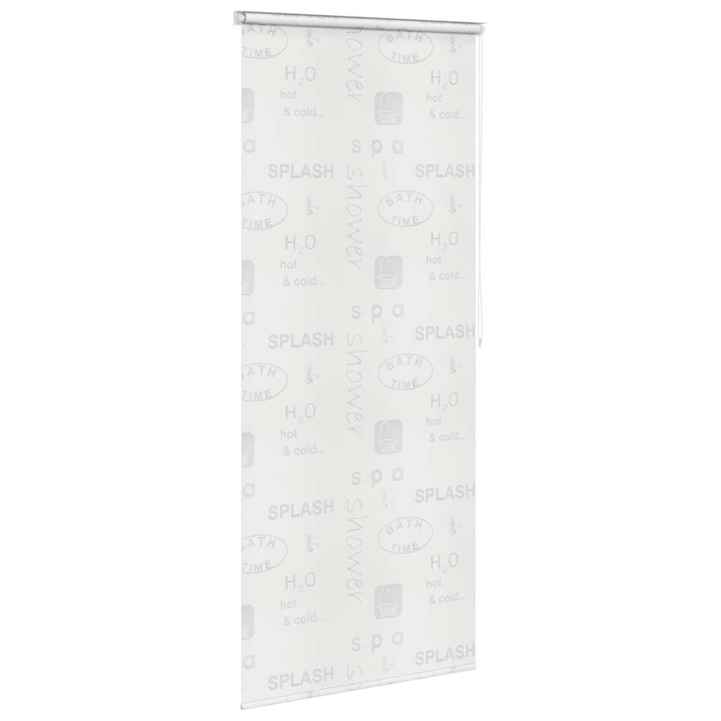 vidaXL Roletă perdea de duș 120x240 cm Imprimeu Splash vidaXL Roletă perdea de duș 120x240 cm Imprimeu Splash