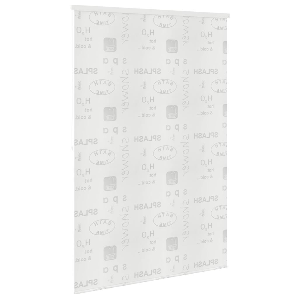 vidaXL Roletă perdea de duș 140x240 cm Imprimeu Splash vidaXL Roletă perdea de duș 140x240 cm Imprimeu Splash