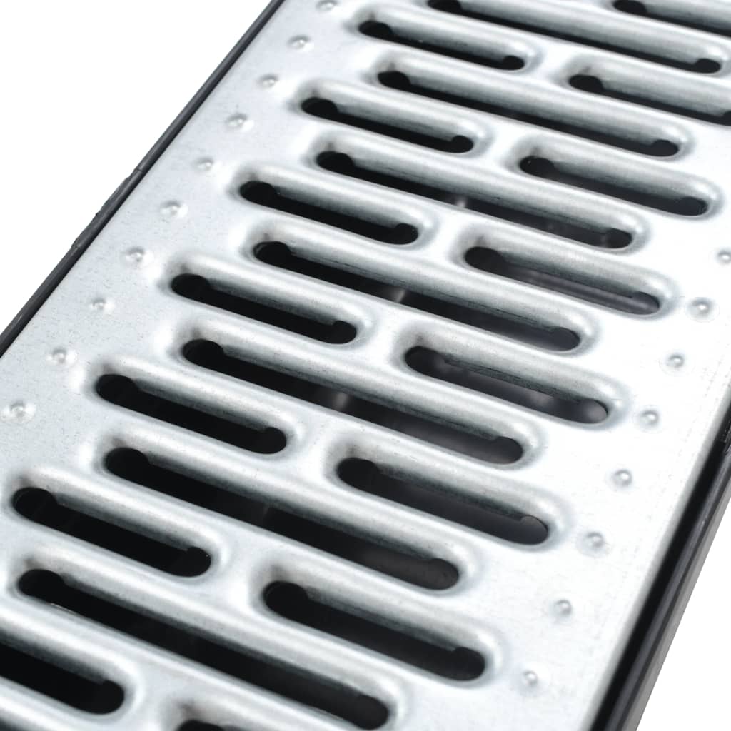 vidaXL Canale de drenaj, 3 buc., oțel galvanizat, 3 m vidaXL Canale de drenaj, 3 buc., oțel galvanizat, 3 m