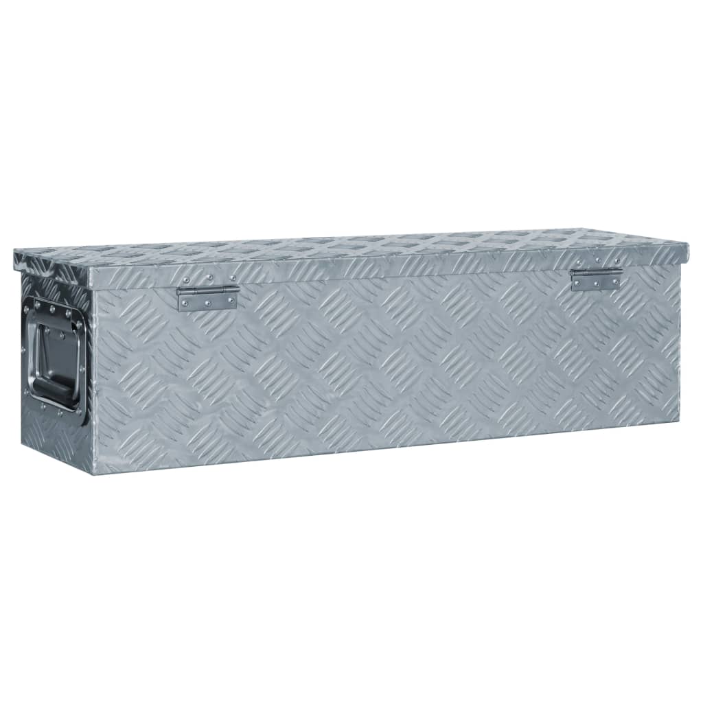 vidaXL Cutie din aluminiu, 80,5 x 22 x 22 cm, argintiu