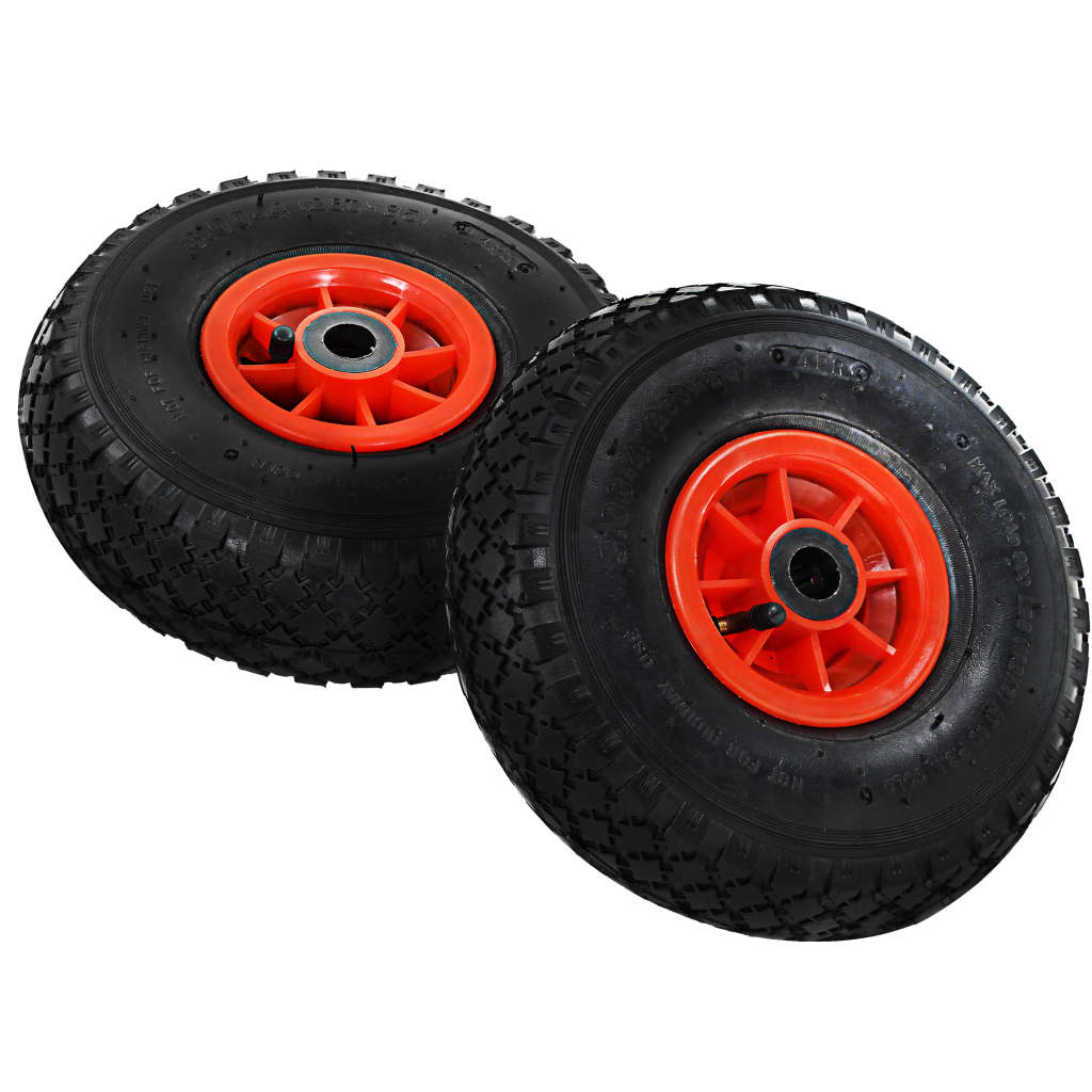 vidaXL Roți cărucior industrial, 2 buc., cauciuc 3.00-4 (245x82) vidaXL Roți cărucior industrial, 2 buc., cauciuc 3.00-4 (245x82)