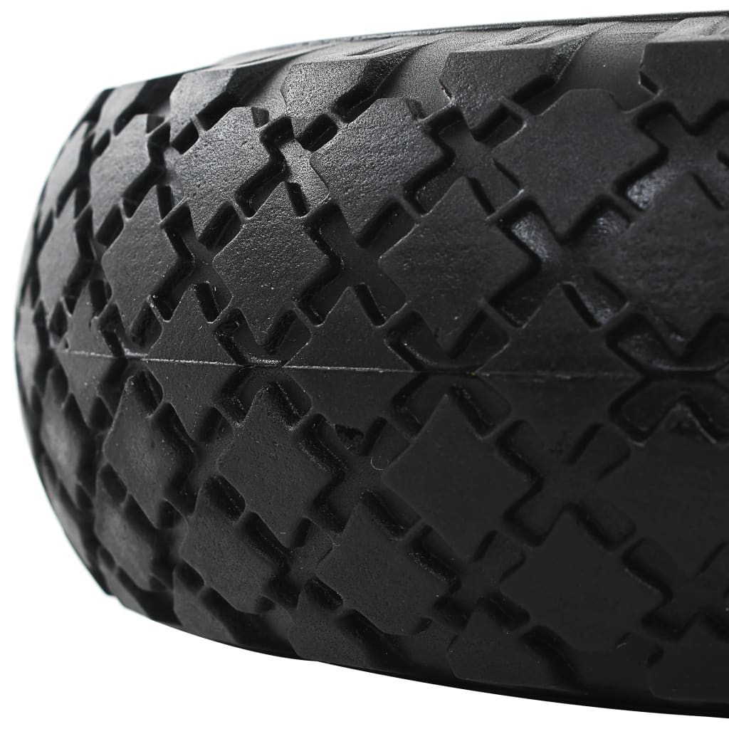 vidaXL Roți de cărucior industrial, 4 buc., PU 3.00-4 (260x85) vidaXL Roți de cărucior industrial, 4 buc., PU 3.00-4 (260x85)