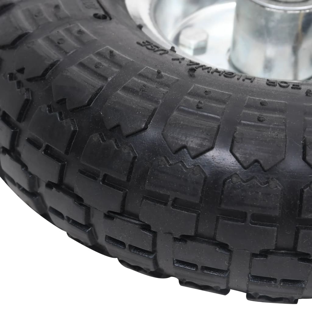 vidaXL Roți cărucior industrial, 4 buc., 4,10/3,50-4 (260x83), cauciuc vidaXL Roți cărucior industrial, 4 buc., 4,10/3,50-4 (260x83), cauciuc