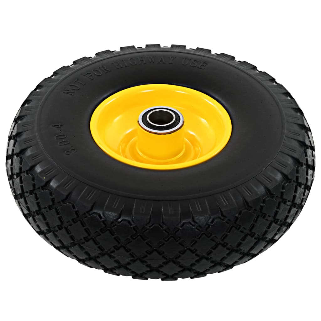 vidaXL Roți cărucior industrial, 2 buc., PU 3.00-4 (260x85) vidaXL Roți cărucior industrial, 2 buc., PU 3.00-4 (260x85)