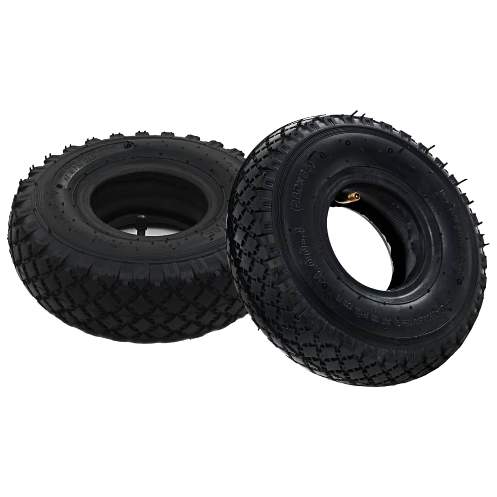 vidaXL 2 Cauciucuri și 2 tuburi interioare, 3.00-4 260x85, cărucior vidaXL 2 Cauciucuri și 2 tuburi interioare, 3.00-4 260x85, cărucior
