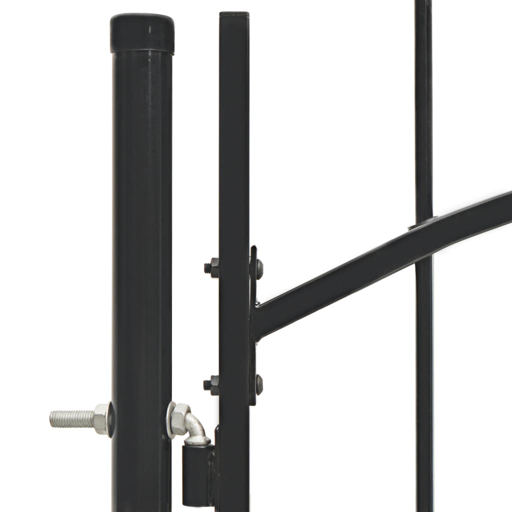 vidaXL Poartă de grădină, negru, 1 x 1,5 m, oțel vidaXL Poartă de grădină, negru, 1 x 1,5 m, oțel