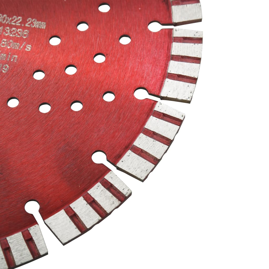 vidaXL Disc diamantat de tăiere cu segmente turbo și găuri oțel 300 mm vidaXL Disc diamantat de tăiere cu segmente turbo și găuri oțel 300 mm