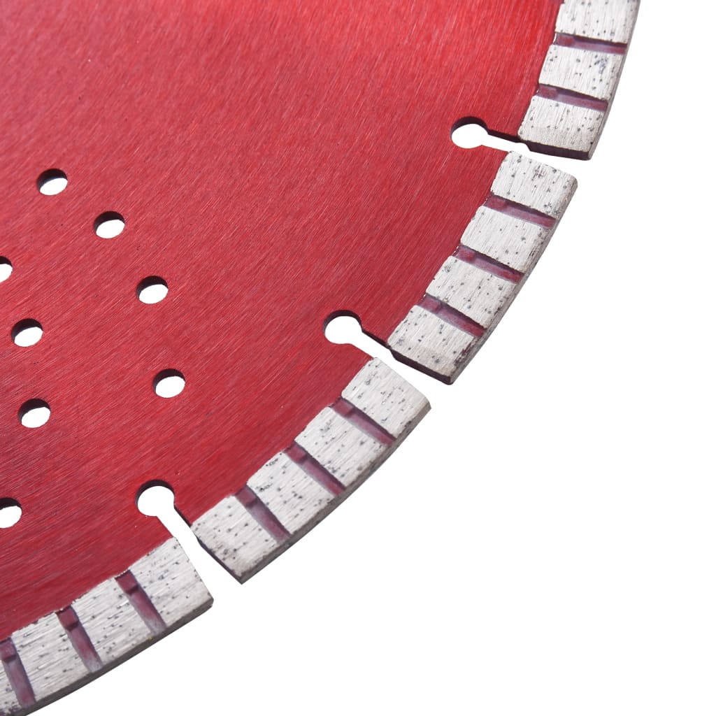 vidaXL Disc diamantat de tăiere cu segmente turbo și găuri oțel 350 mm vidaXL Disc diamantat de tăiere cu segmente turbo și găuri oțel 350 mm
