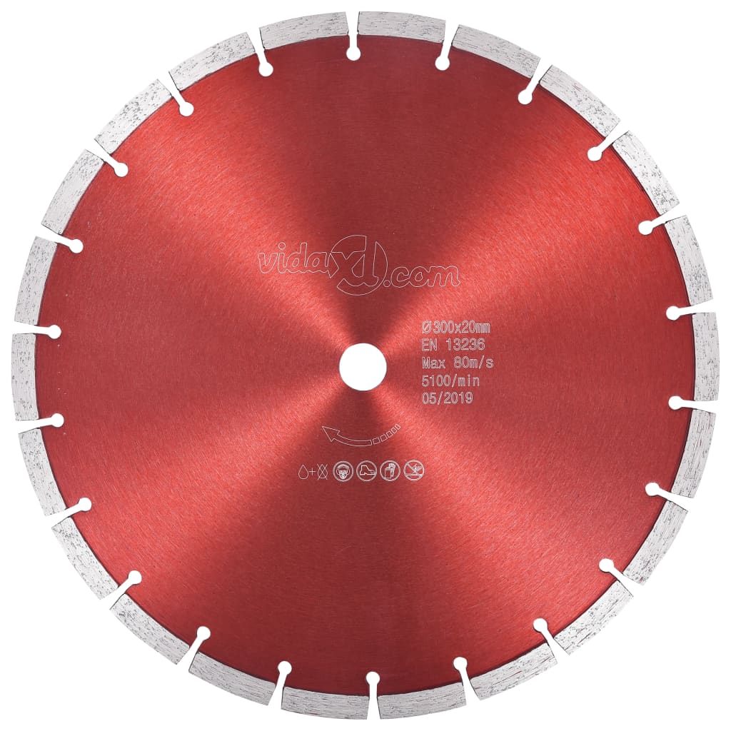vidaXL Disc diamantat de tăiere, oțel, 300 mm vidaXL Disc diamantat de tăiere, oțel, 300 mm