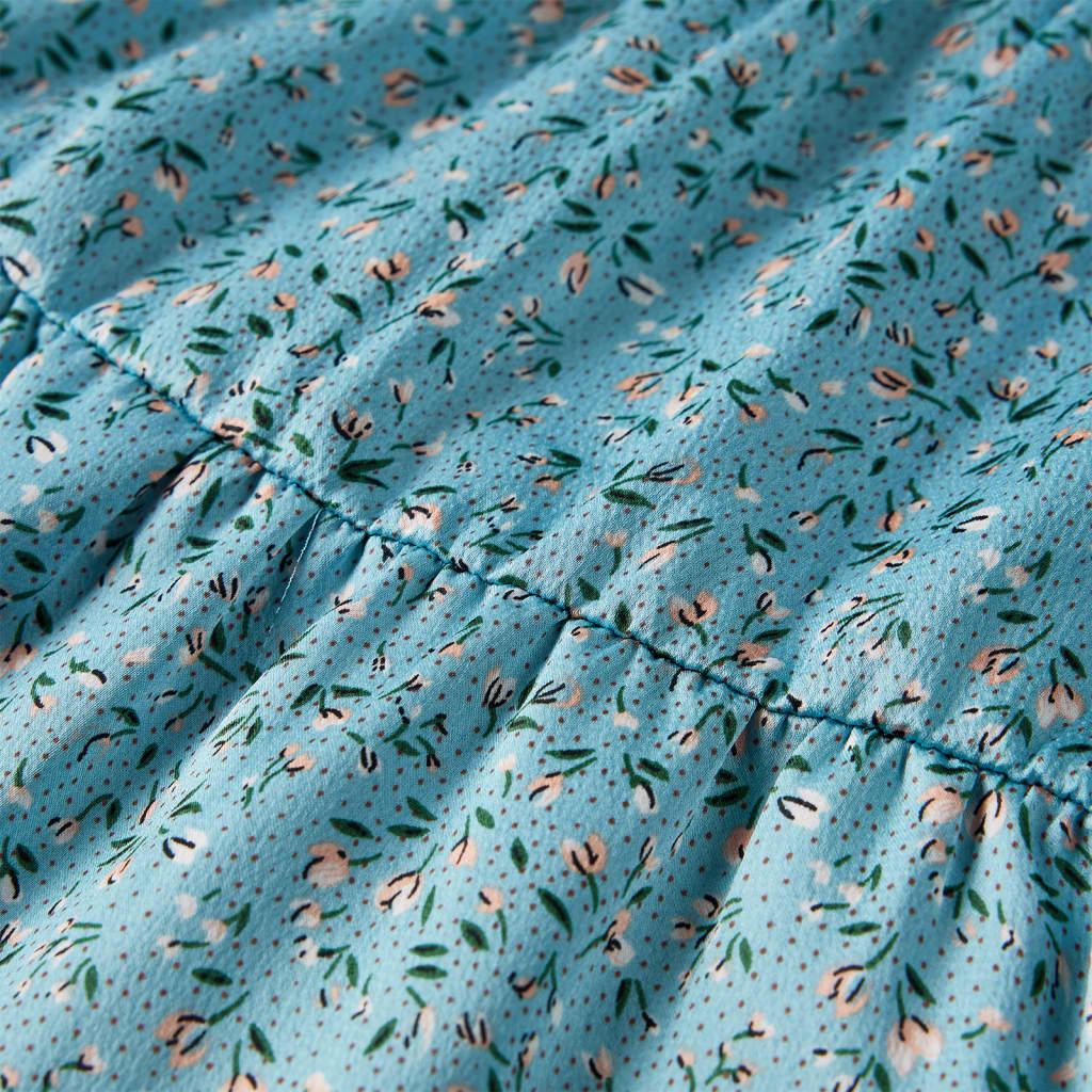 Rochie pentru copii cu mâneci lungi, albastru, 92